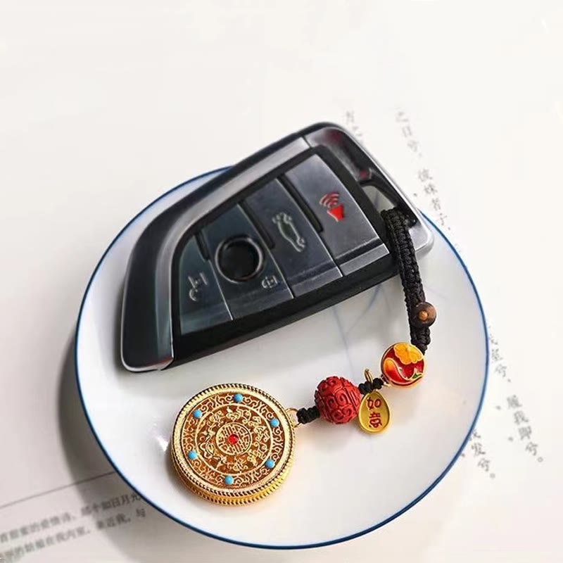 Fu Character Blessing Ruyi Charm Key Chain