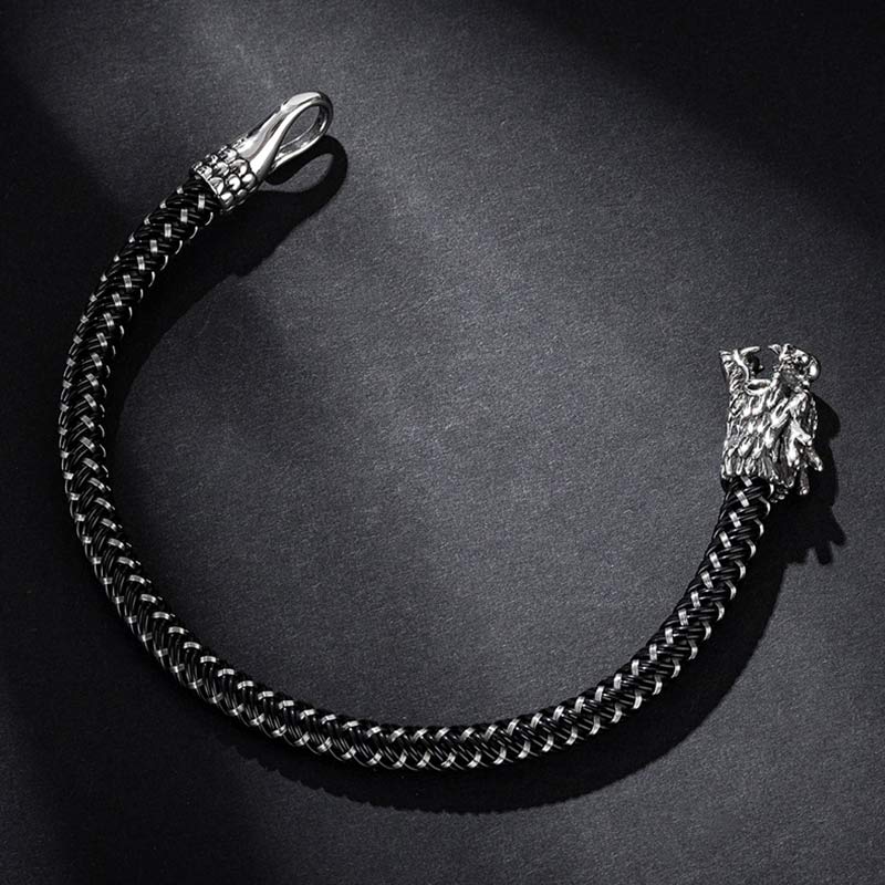 Dragon Titanium Steel Protection Luck Bracelet