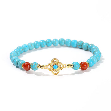 Turquoise Bead Protection Balance Bracelet