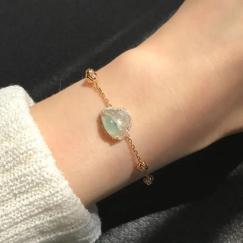 Laughing Buddha Jade Abundance Chain Bracelet