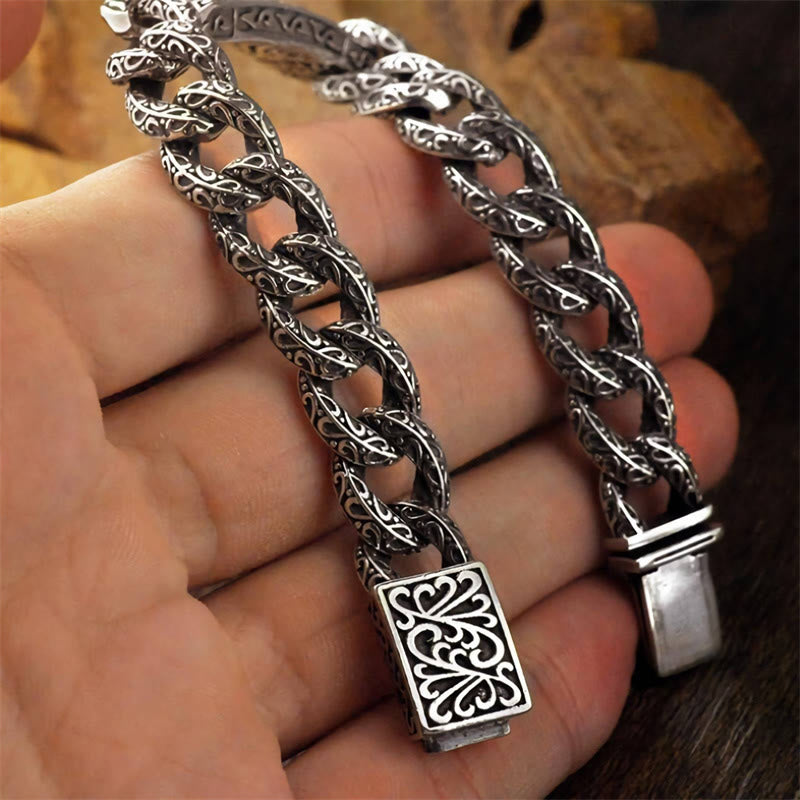 Vintage Patterns Engraved Healing Bracelet