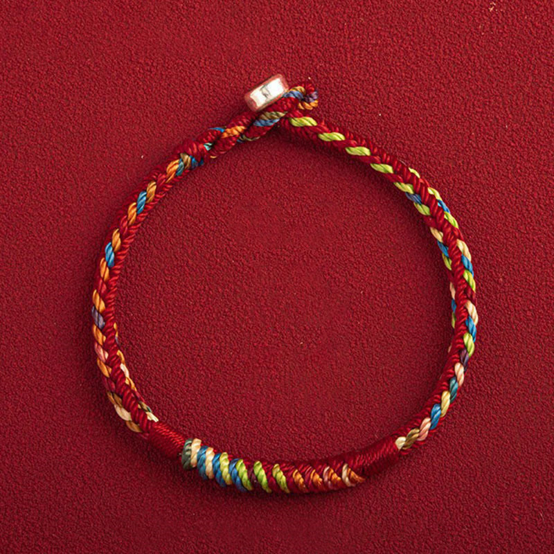 "May You Be Safe And Lucky In The Year Ahead" Multicolored Bracelet