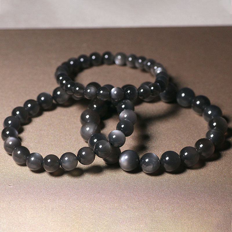 Natural Moonstone Beaded Bracelet for Emotional Harmony & Growth