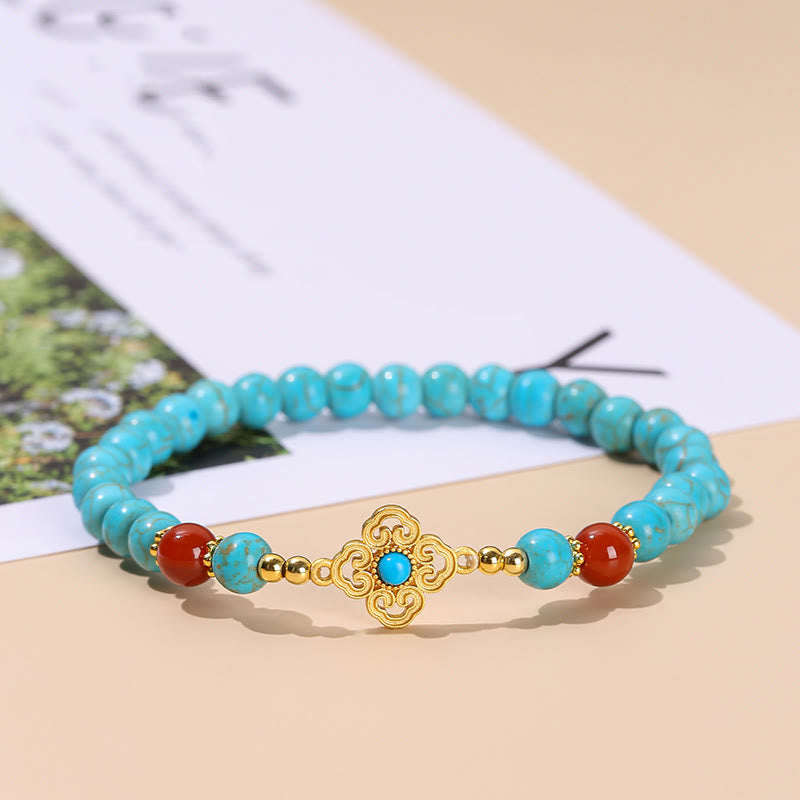 Turquoise Bead Protection Balance Bracelet