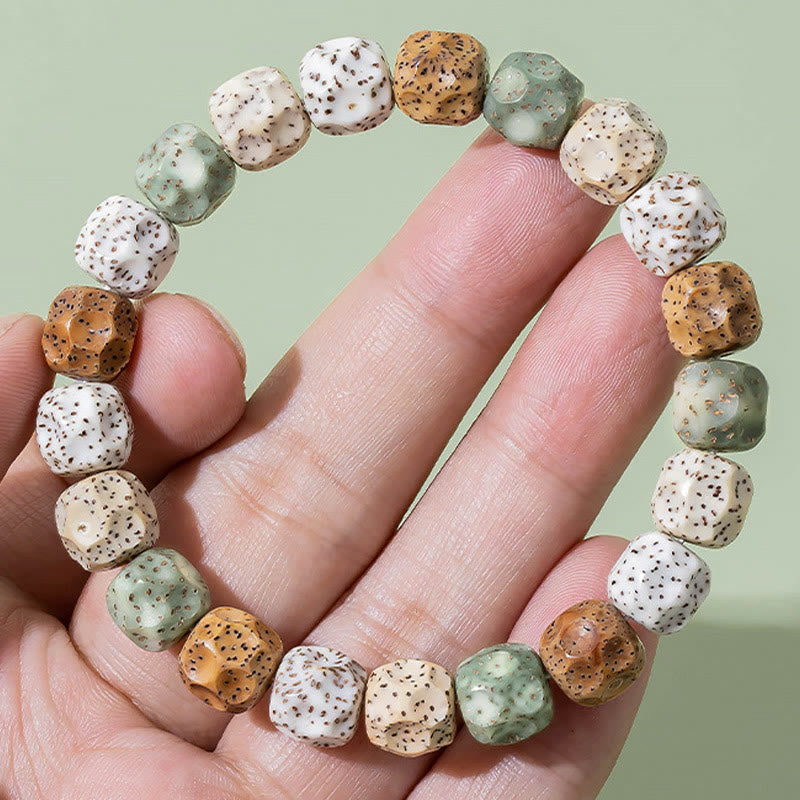 Natural Colorful Bodhi Seed Auspiciousness Wealth Bracelet