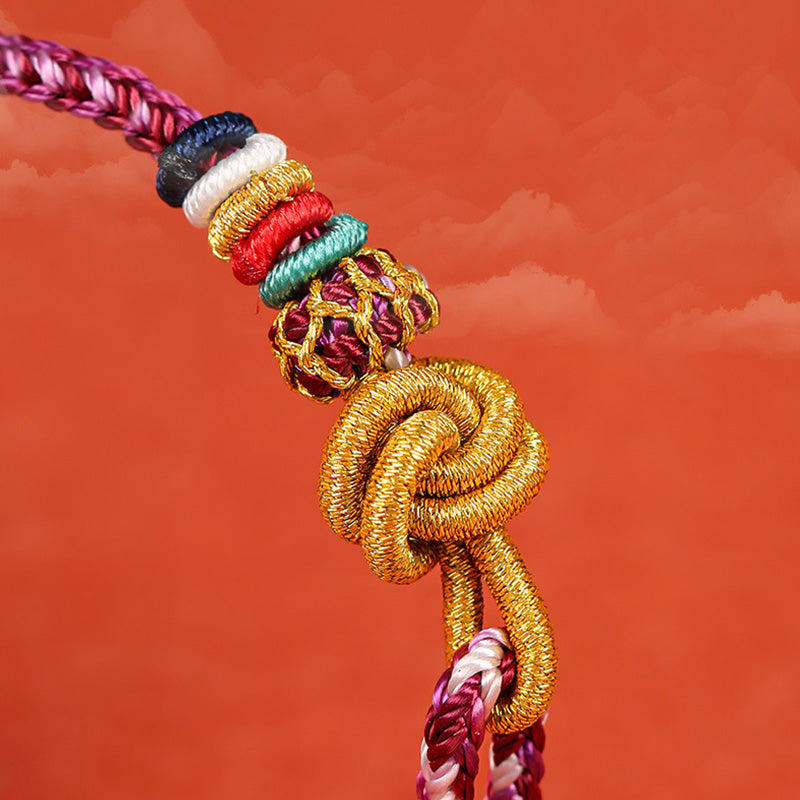 Handmade Dunhuang Colorful Rope Protection Braid String Bracelet