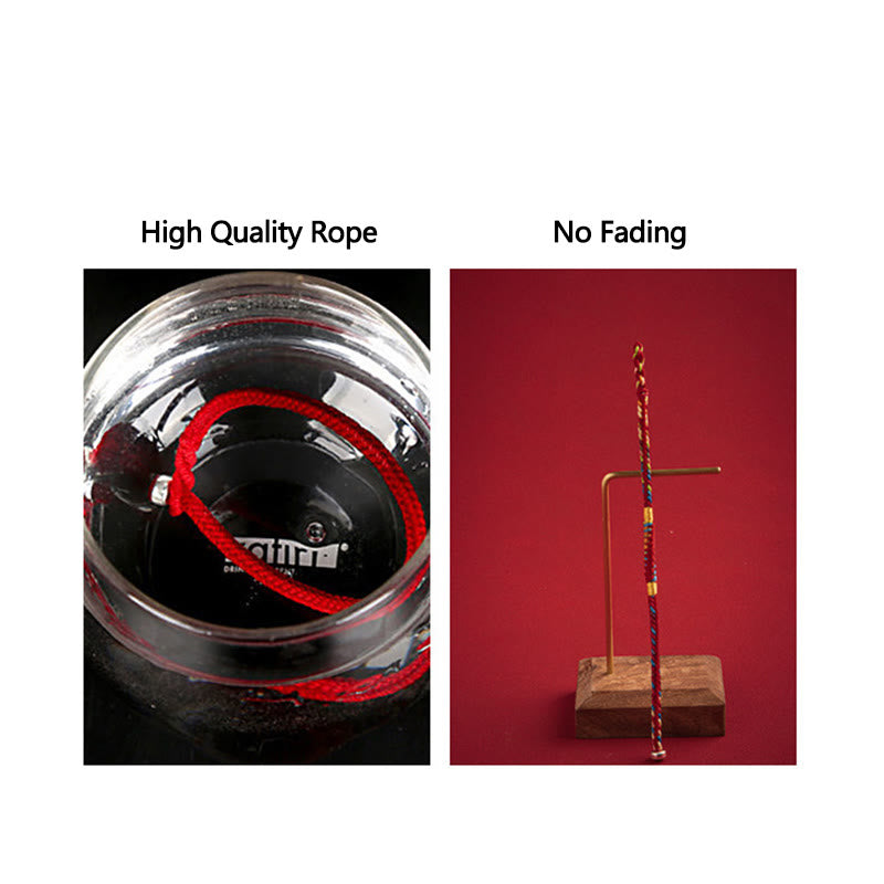 "May You Be Safe And Lucky In The Year Ahead" Multicolored Bracelet