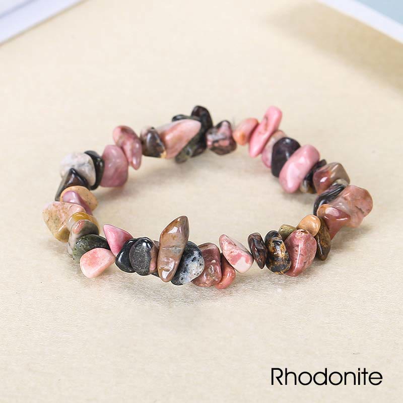 Irregular Cut Crystal Stone Bracelet | Natural Energy Anchor