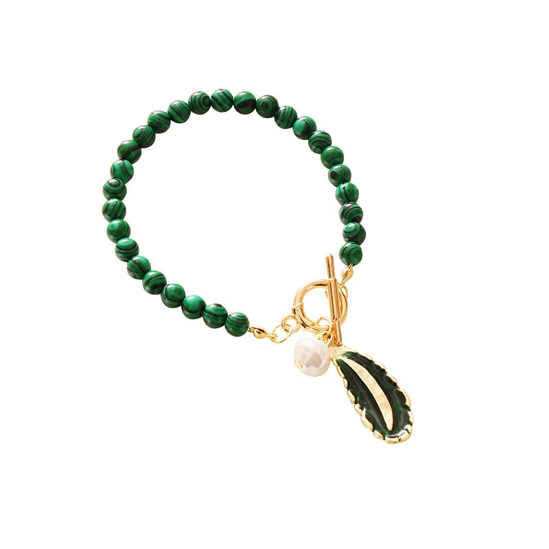 Natural Malachite Calm Necklace & Bracelet (Extra 30% Off | USE CODE: FS30)