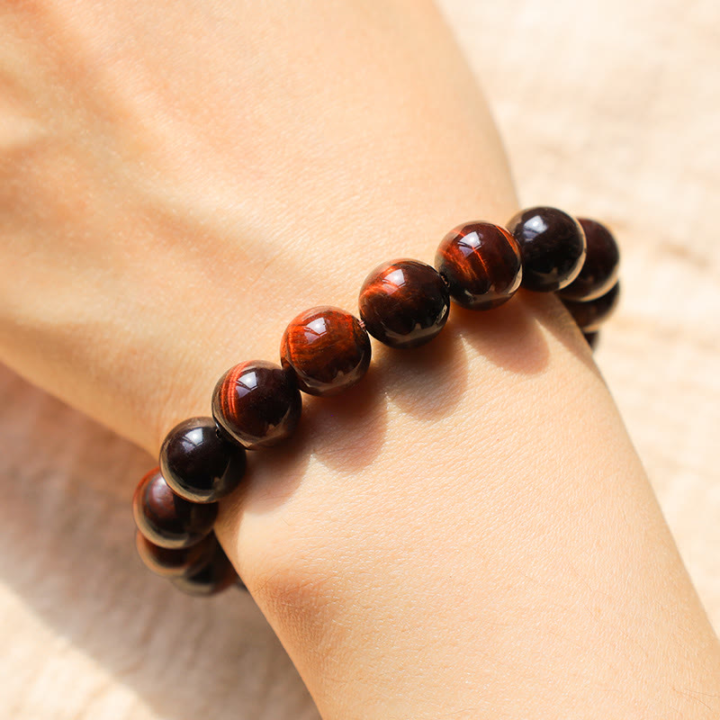 Natural Tiger Eye Beaded Grounding Bracelet