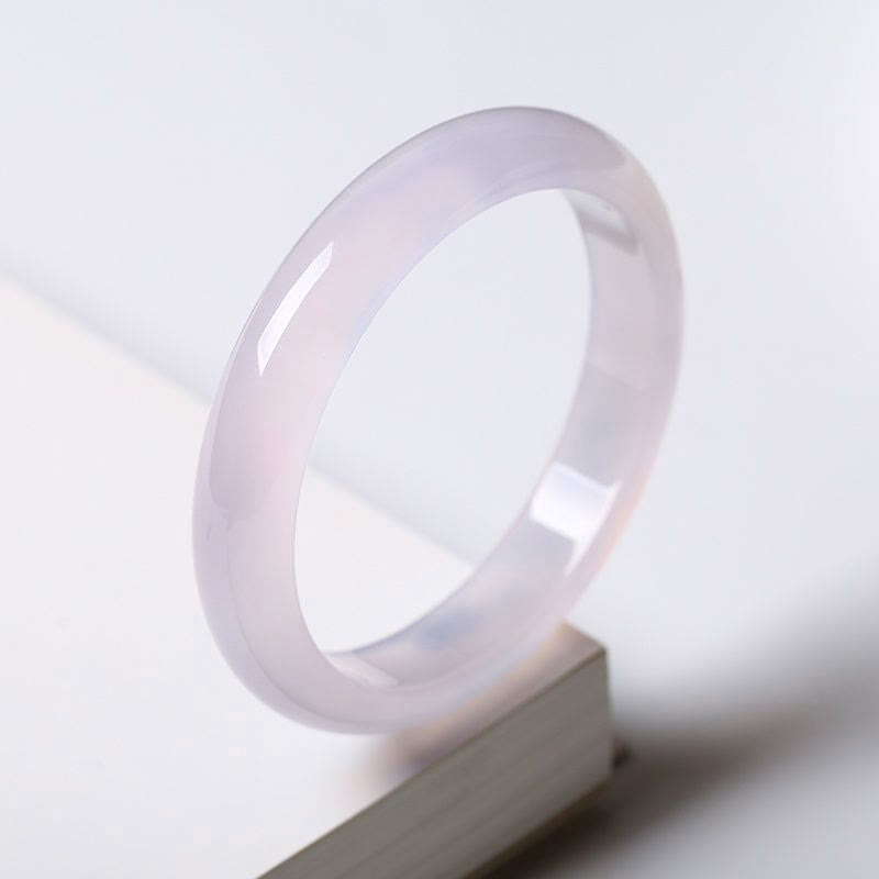 Natural Purple Jade Soothing Protection Bracelet Bangle