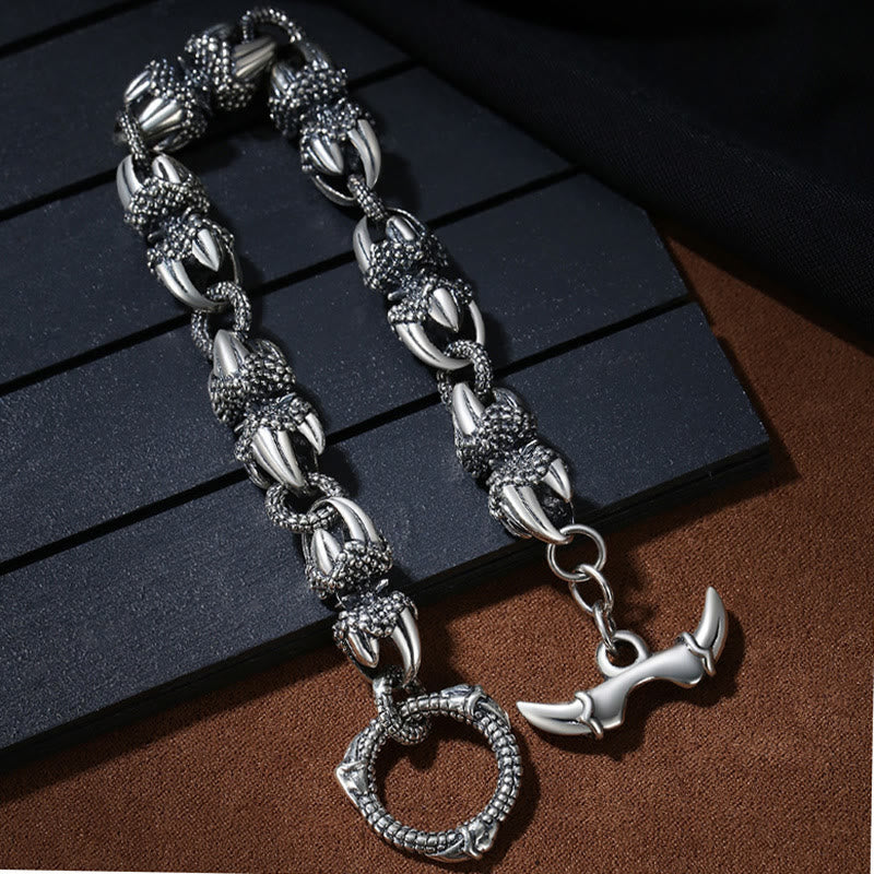 Dragon Claw Engraved Strength Protection Bracelet
