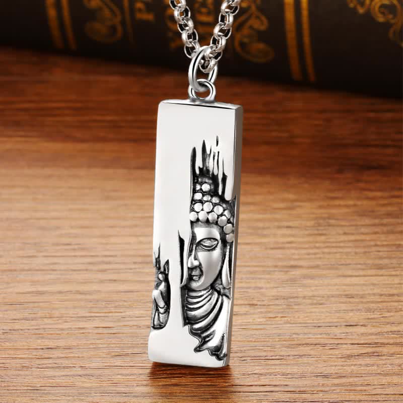 Tathagata Buddha Strength Protection Amulet Lucky Pendant Necklace