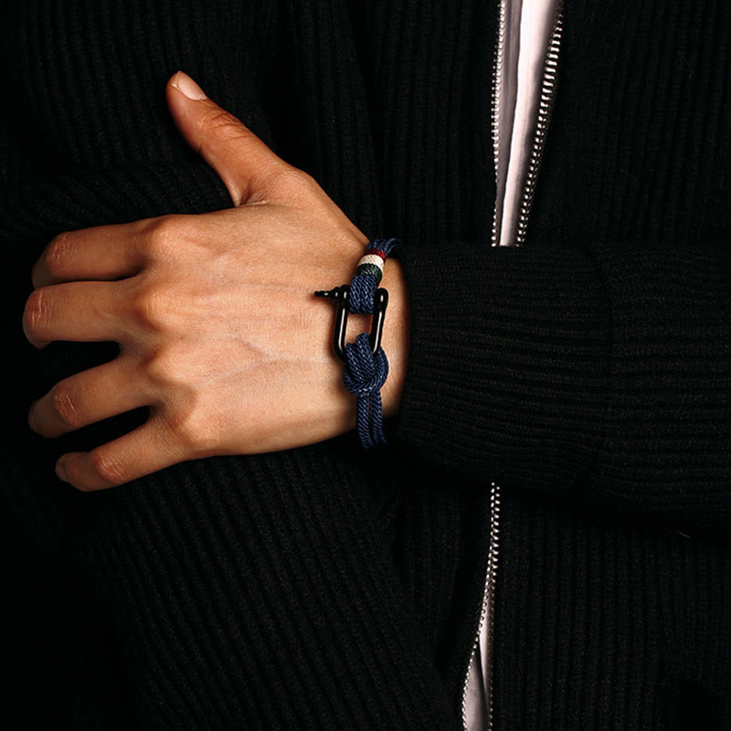 Simple Design Luck Stainless Steel Buckle Bracelet