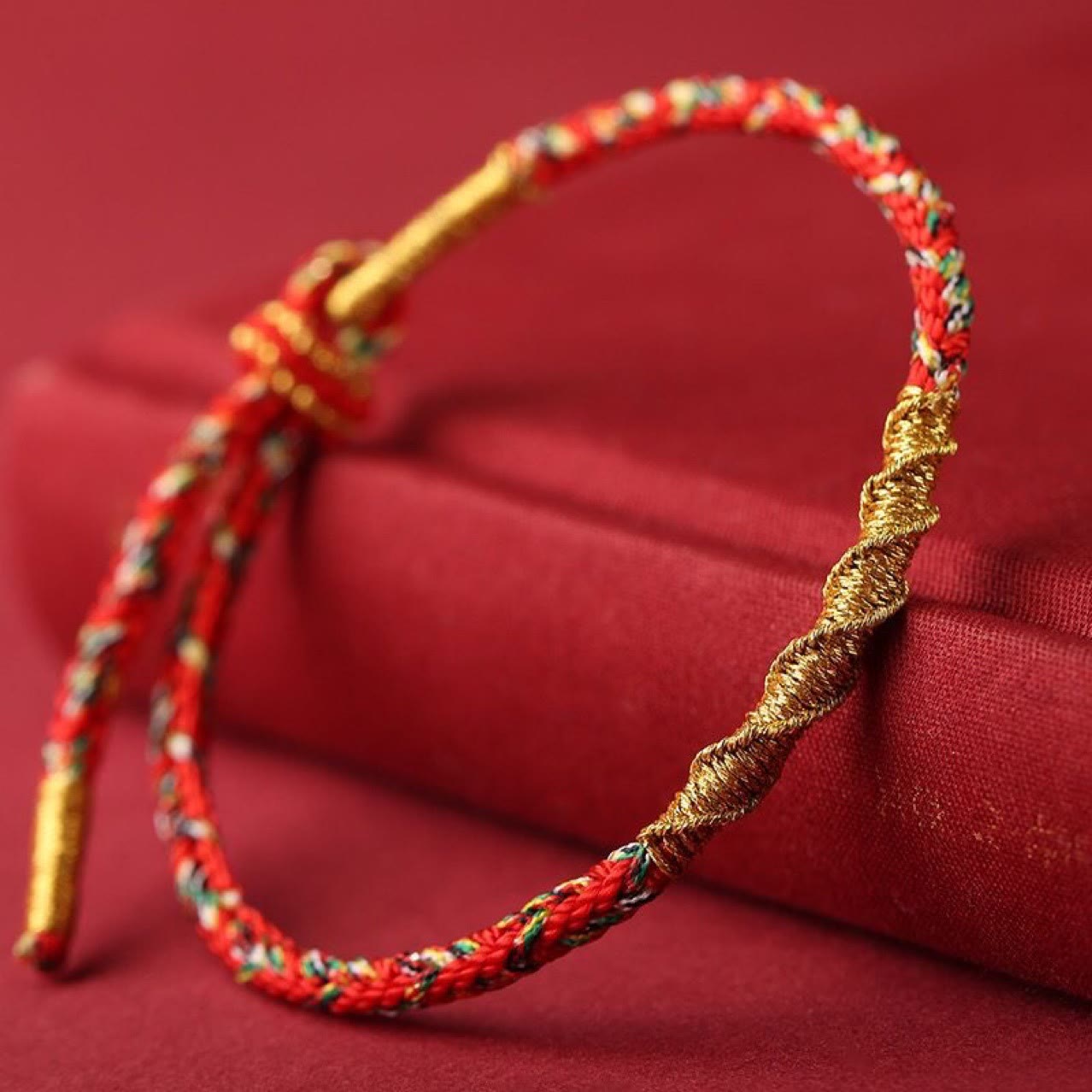 Handmade Chinese Zodiac Natal Buddha Protection Strength Braided String Bracelet