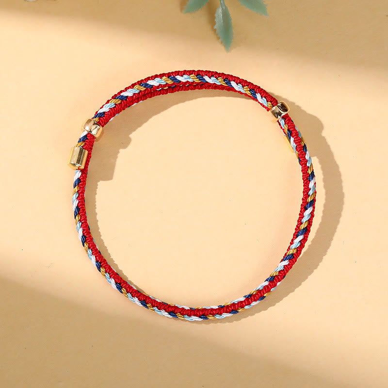 Colorful Rope Zongzi Pattern Luck Handmade Child Adult Bracelet