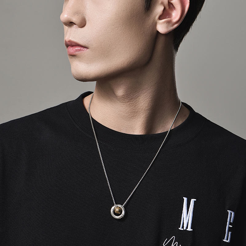 Mobius Lucky Bead Copper Wealth Necklace Pendant