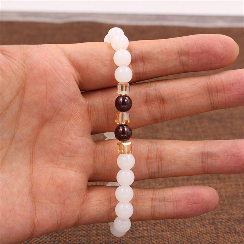 Natural White Jade Protection Bracelet
