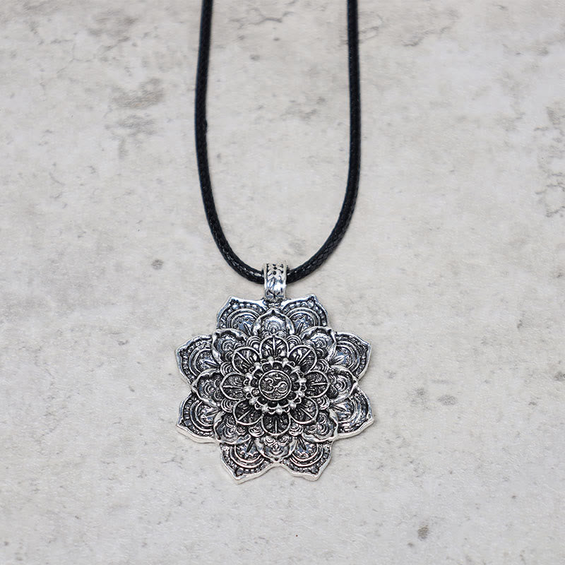 Tibetan Lotus Blessing Necklace Pendant