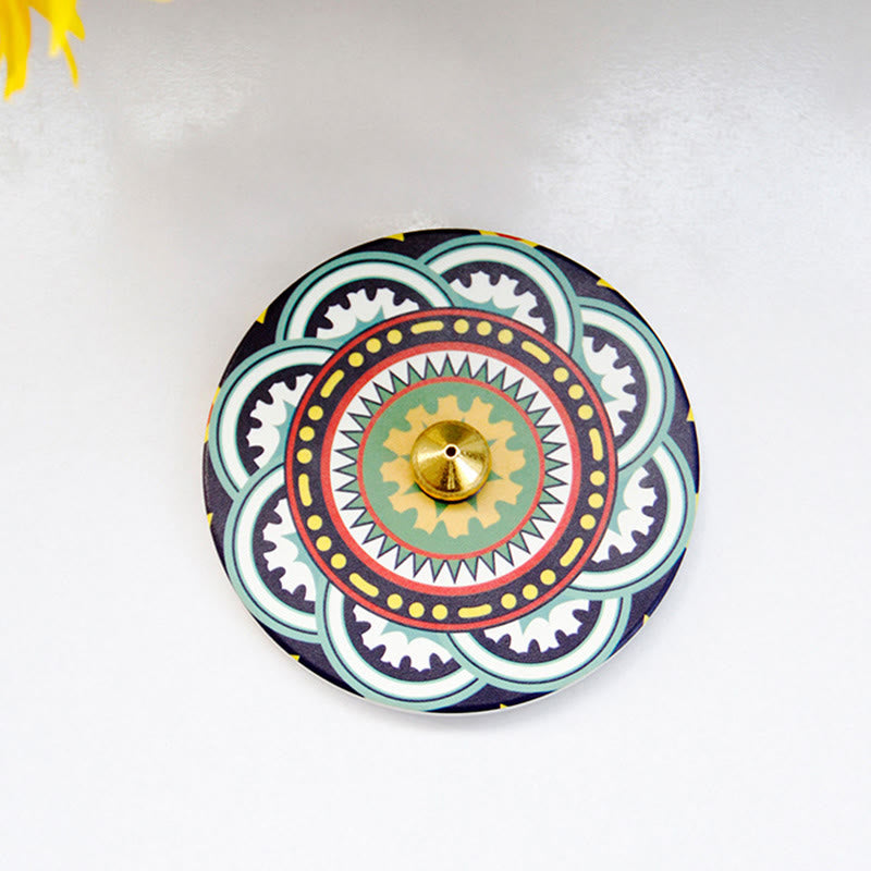 Handcrafted Colorful Pattern Ceramic Blessing Stick Incense Burner