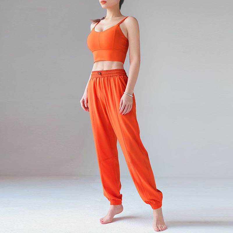 High Waist Fitness Yoga Sports Jogger Track Pants With Pockets Sweatpants