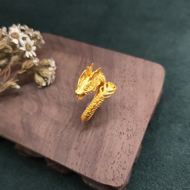 Golden Dragon Success Strength Ring