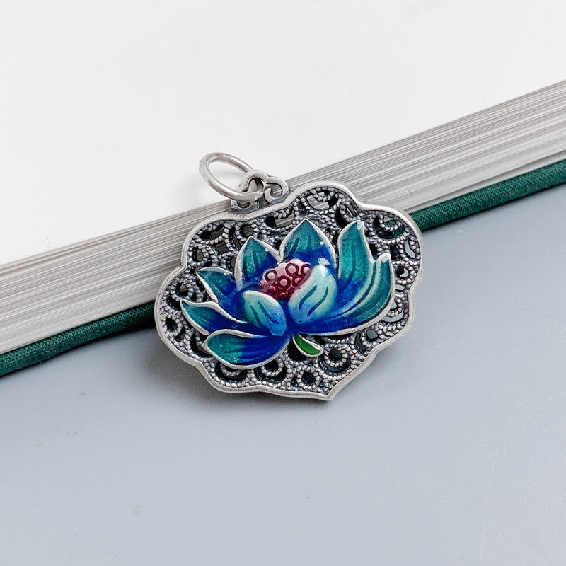 Lotus Auspicious Cloud New Beginning Necklace Pendant Ring (Extra 30% Off | USE CODE: FS30)