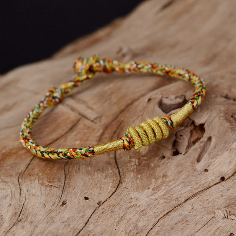 Handmade Colorful King Kong Knot Protection Braid String Bracelet
