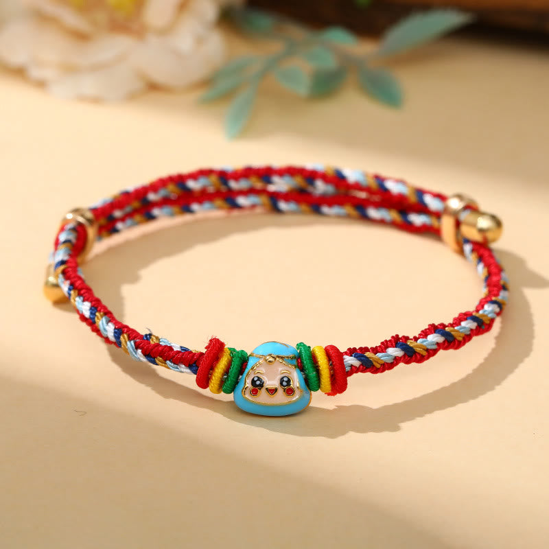 Colorful Rope Zongzi Pattern Luck Handmade Child Adult Bracelet