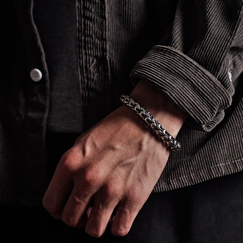 Retro Dragon Scale Pattern Success Strength Bracelet