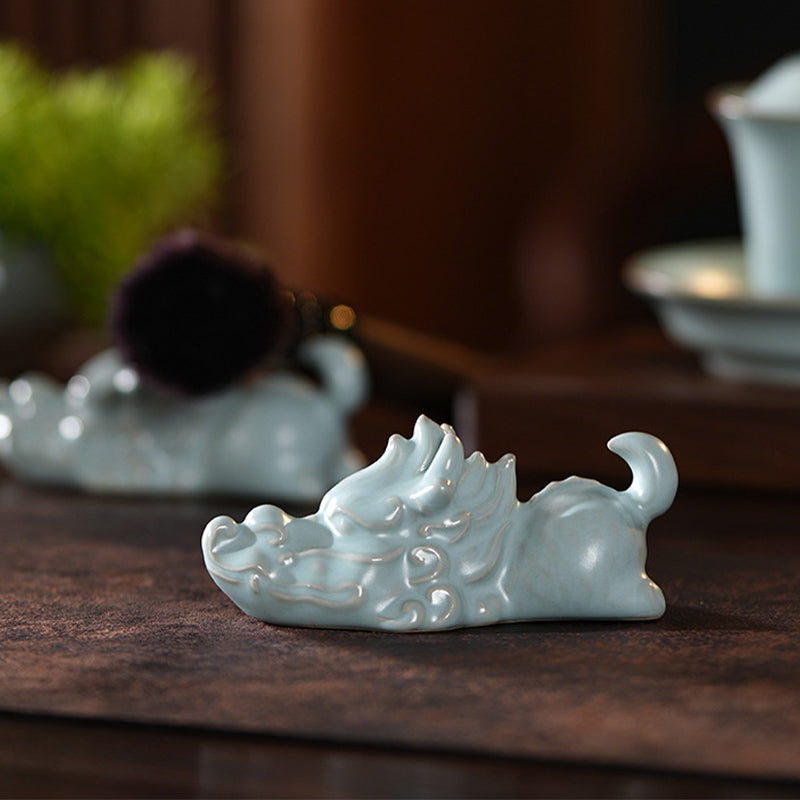 Year Of The Dragon Luck Ceramic Tea Pet Home Figurine Decoration