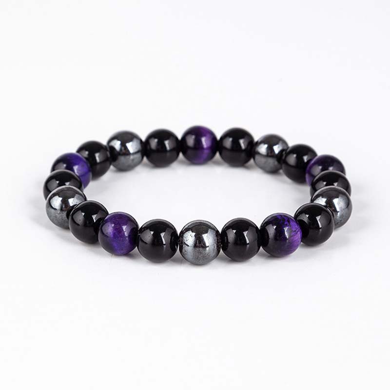 Tibetan Tiger's Eye Bracelet Necklace Set