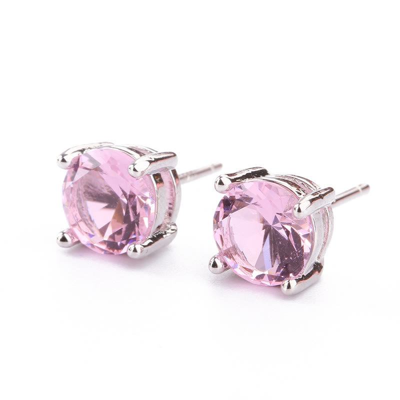Natural Various Gemstone Amethyst Love Earrings