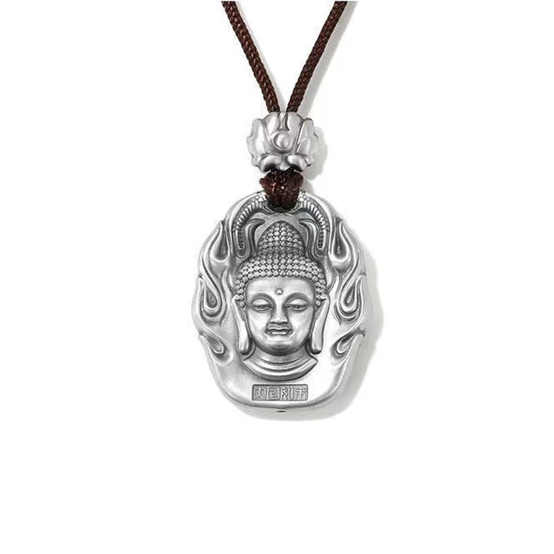 Chinese Zodiac Natal Buddha Om Mani Padme Hum Lotus Compassion Necklace Pendant
