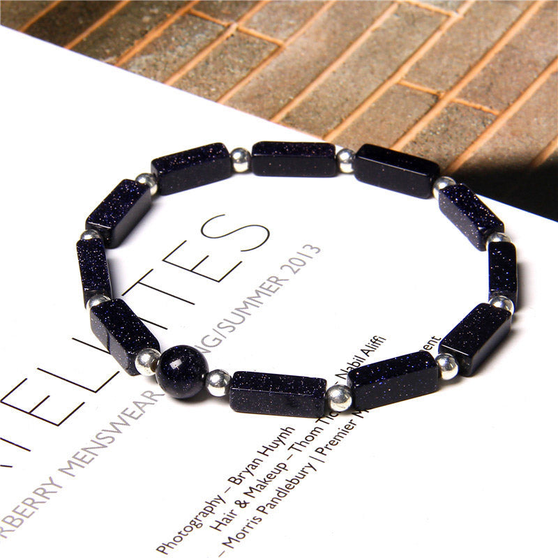 Natural Crystal Amethyst Tiger Eye Spiritual Balance Bracelet