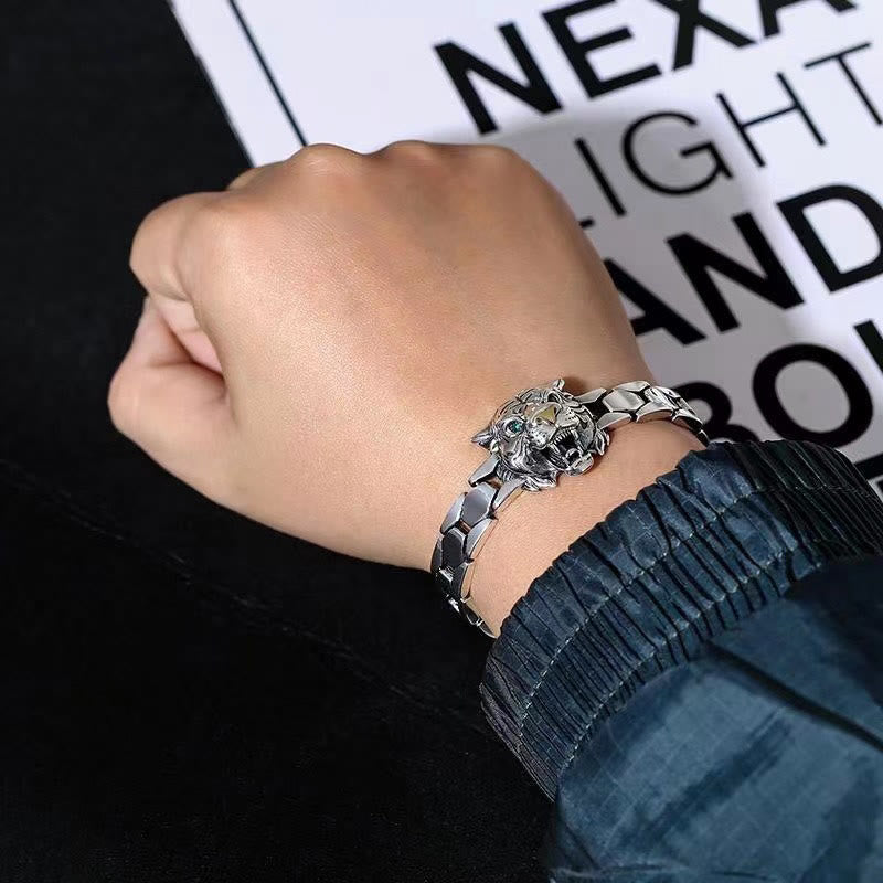 Tiger Head Design Healing Bracelet