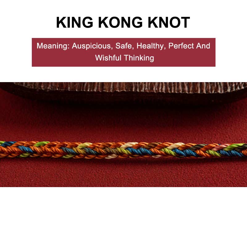 "May you be healthy and happy" Lucky Multicolored Bracelet Includes Gift Message Card