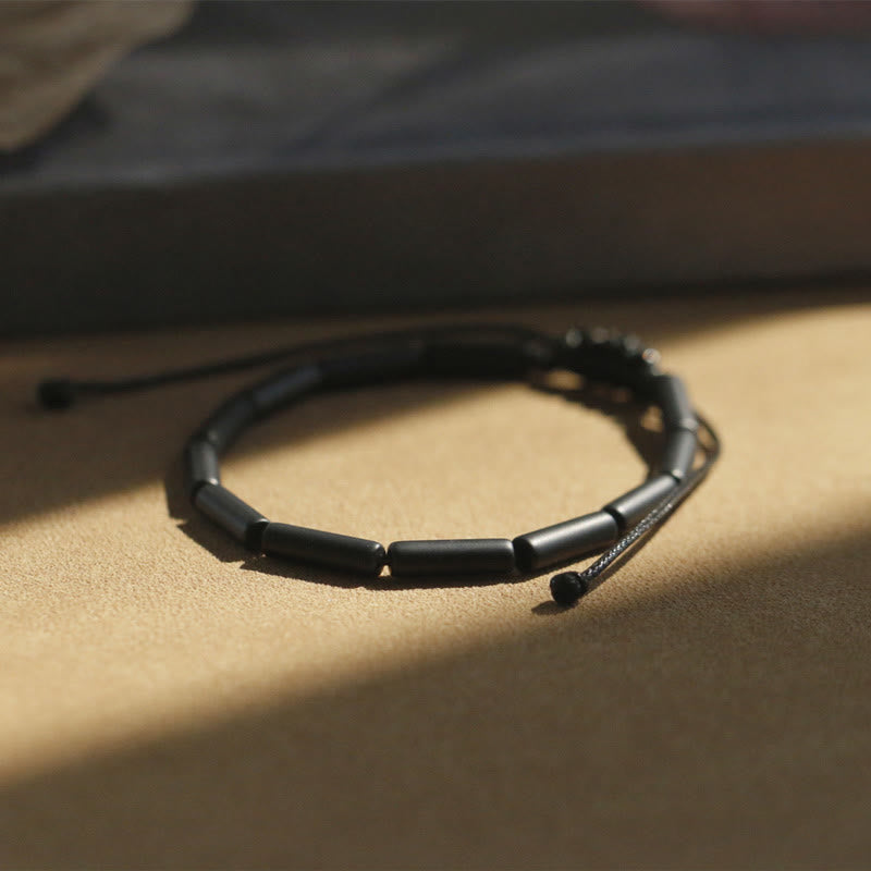 Black Onyx Bead Support Protection Bracelet