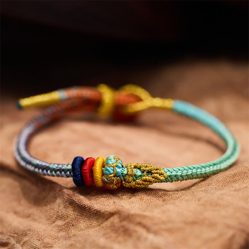 Hand-Braided Eight-Thread Rope Endless Knot Harmony Bracelet