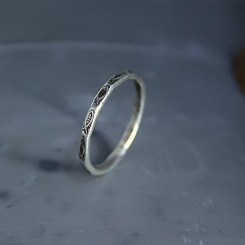 925 Sterling Silver Luck Koi Fish Wealth Ring
