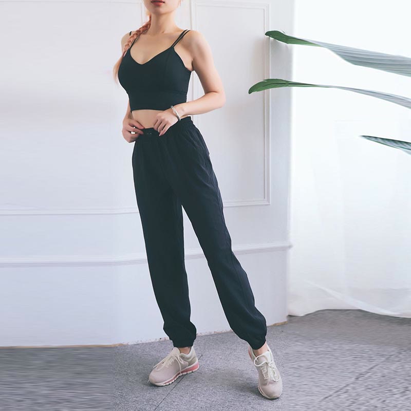 High Waist Fitness Yoga Sports Jogger Track Pants With Pockets Sweatpants