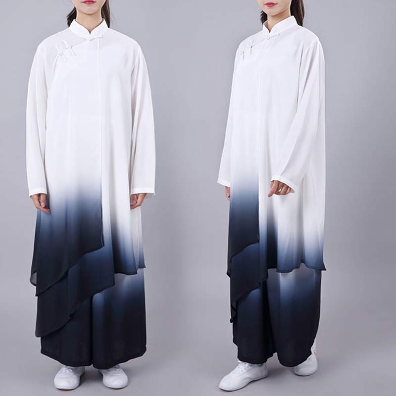Handcrafted Silk-Linen Gradient Flow Meditation and Tai Chi Set