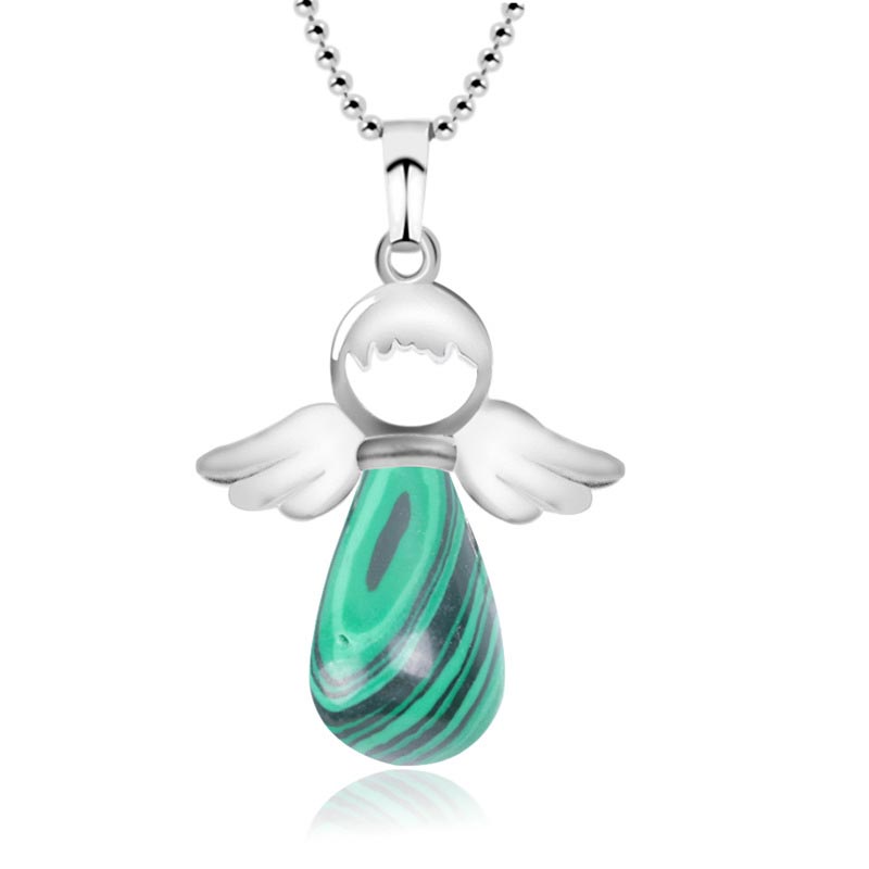 Little Angel Wings Natural Crystal Luck Necklace Pendant (Extra 35% Off | USE CODE: FS35)