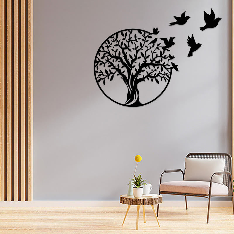Tree of Life Birds Sign Housewarming Gift Unity Wall Art