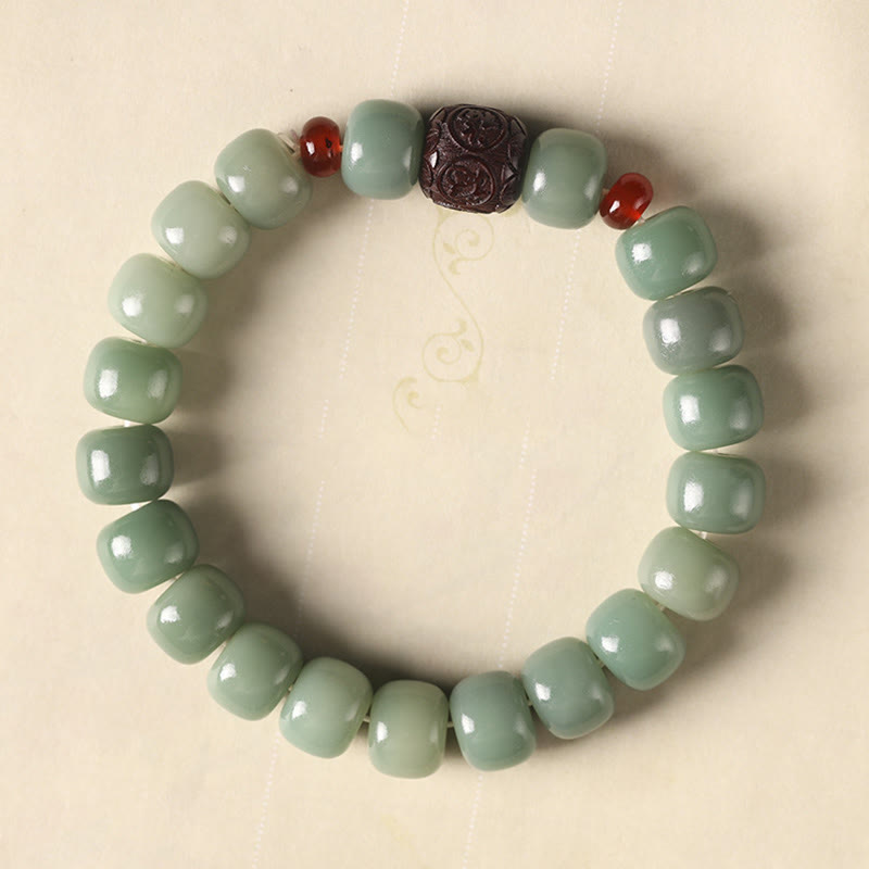 Bodhi Seed Auspicious Cloud Fu Character Bead Peace Bracelet