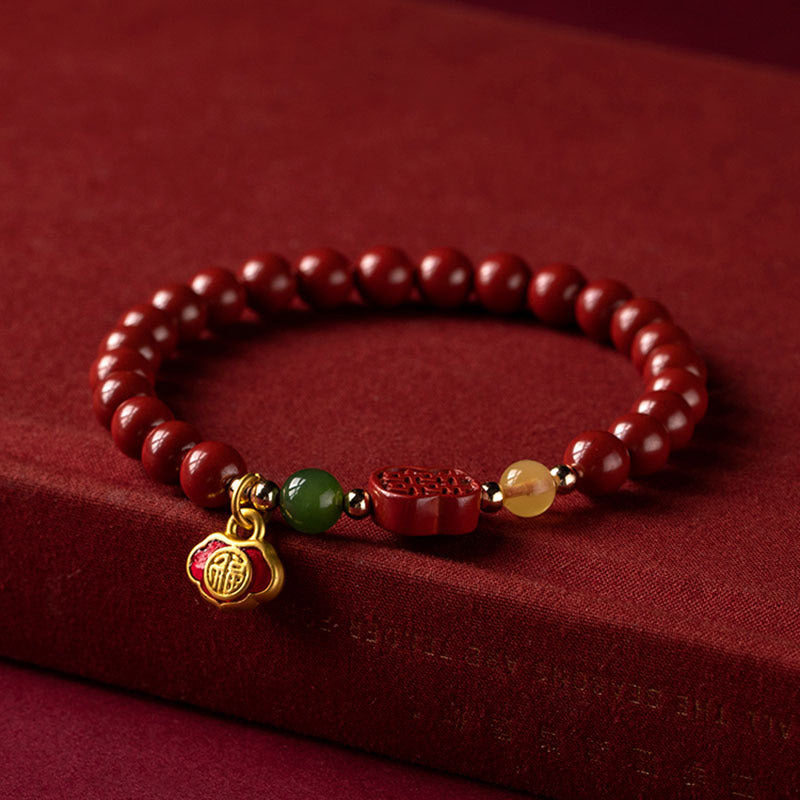 Cinnabar Happiness Calm Bracelet