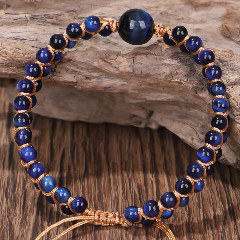 Divine Blue Tiger Eye Stone Protection Bracelet