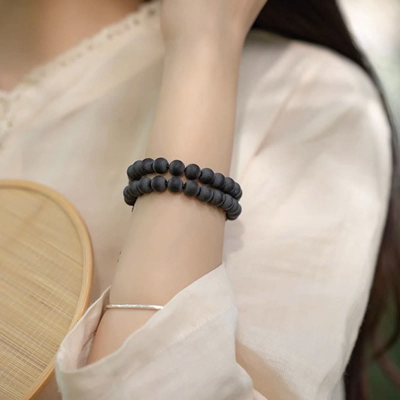 Tibetan Double Layer Cypress Bodhi Lotus Healing Bracelet