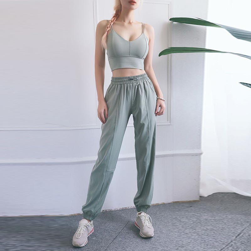 High Waist Fitness Yoga Sports Jogger Track Pants With Pockets Sweatpants
