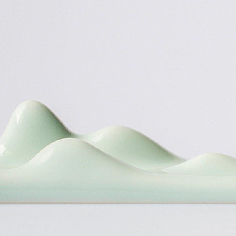 Mountain Cloud Incense Burner for Meditation & Balance - White & Green Styles